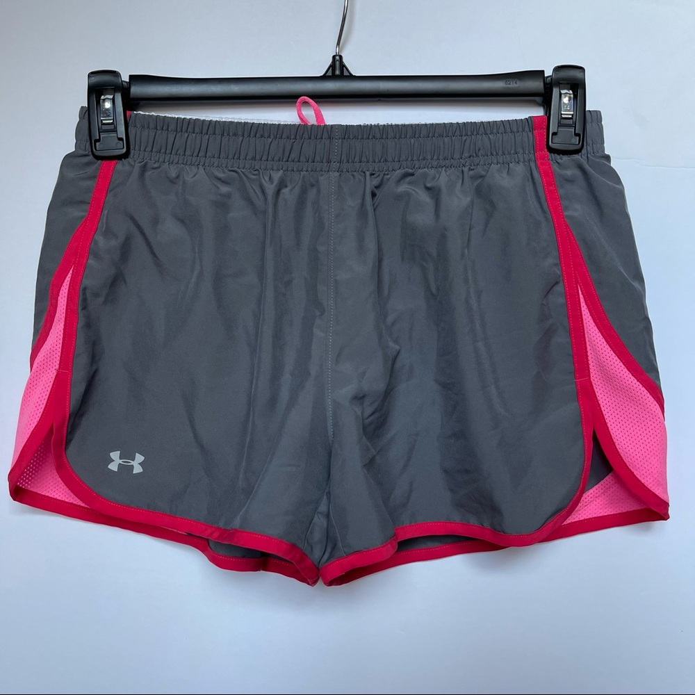 UNDER ARMOUR Gray Fly By 2.0  Running Shorts M